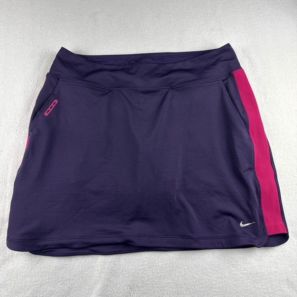 Nike Purple Athletic Skort with Pink Side Stripe